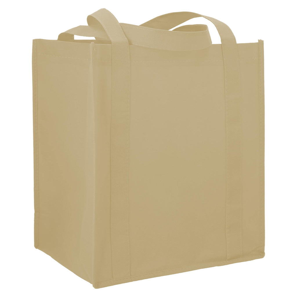 Little Juno Grocery Tote with Bottom Board Full Color - Cream - Right Angle 2