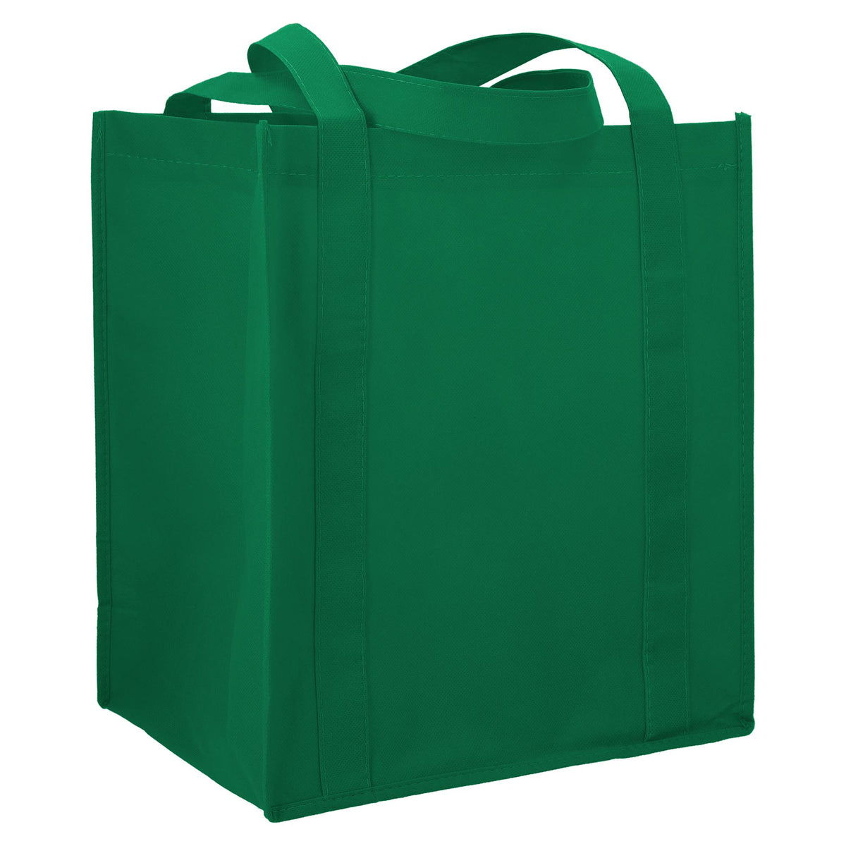 Little Juno Grocery Tote with Bottom Board Full Color - Green - Right Angle 2