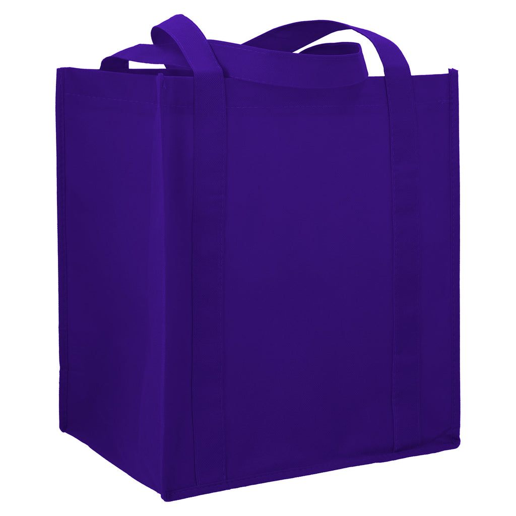 Little Juno Grocery Tote with Bottom Board Full Color - Purple - Right Angle 2