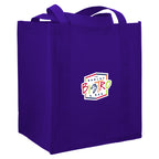 Little Juno Grocery Tote with Bottom Board Full Color - Purple - Right Angle