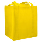 Little Juno Grocery Tote with Bottom Board Full Color - Yellow - Right Angle 2