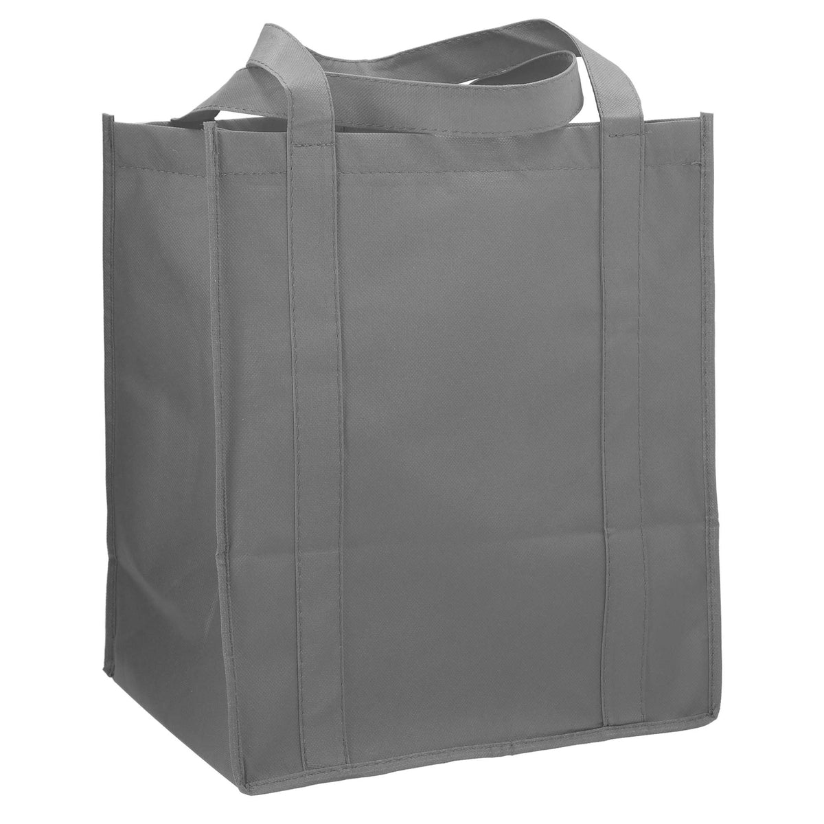 Little Juno Grocery Tote with Bottom Board - Gray - Right Angle 2
