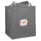 Little Juno Grocery Tote with Bottom Board - Gray - Right Angle