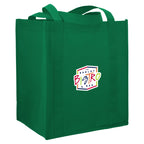 Little Juno Grocery Tote with Bottom Board - Green - Right Angle