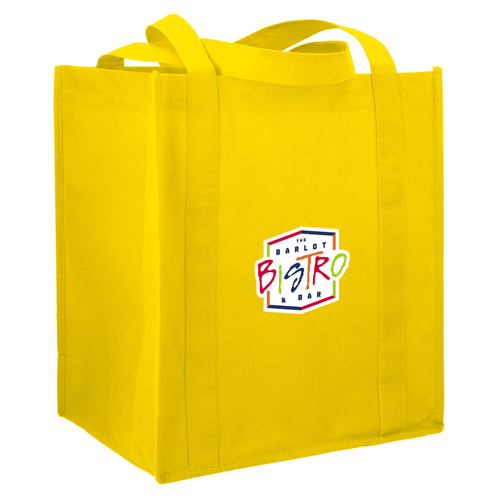 Little Juno Grocery Tote with Bottom Board - Yellow - Right Angle