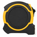 Locking Tape Measure in Recycled ABS, 25 ft - Black/Yellow - Front Straight