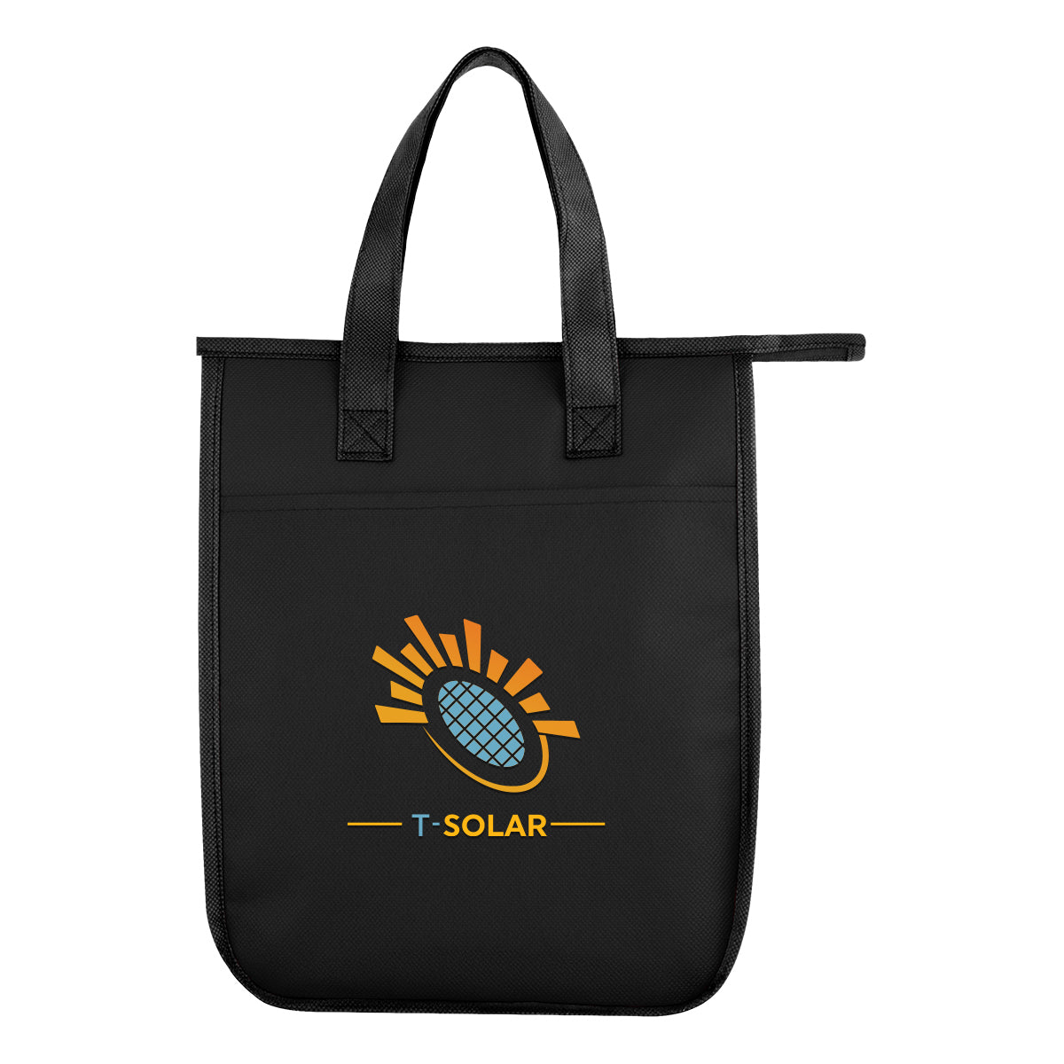Lola Laminated Cooler Bag for 6 Cans - Black - Colorbrite