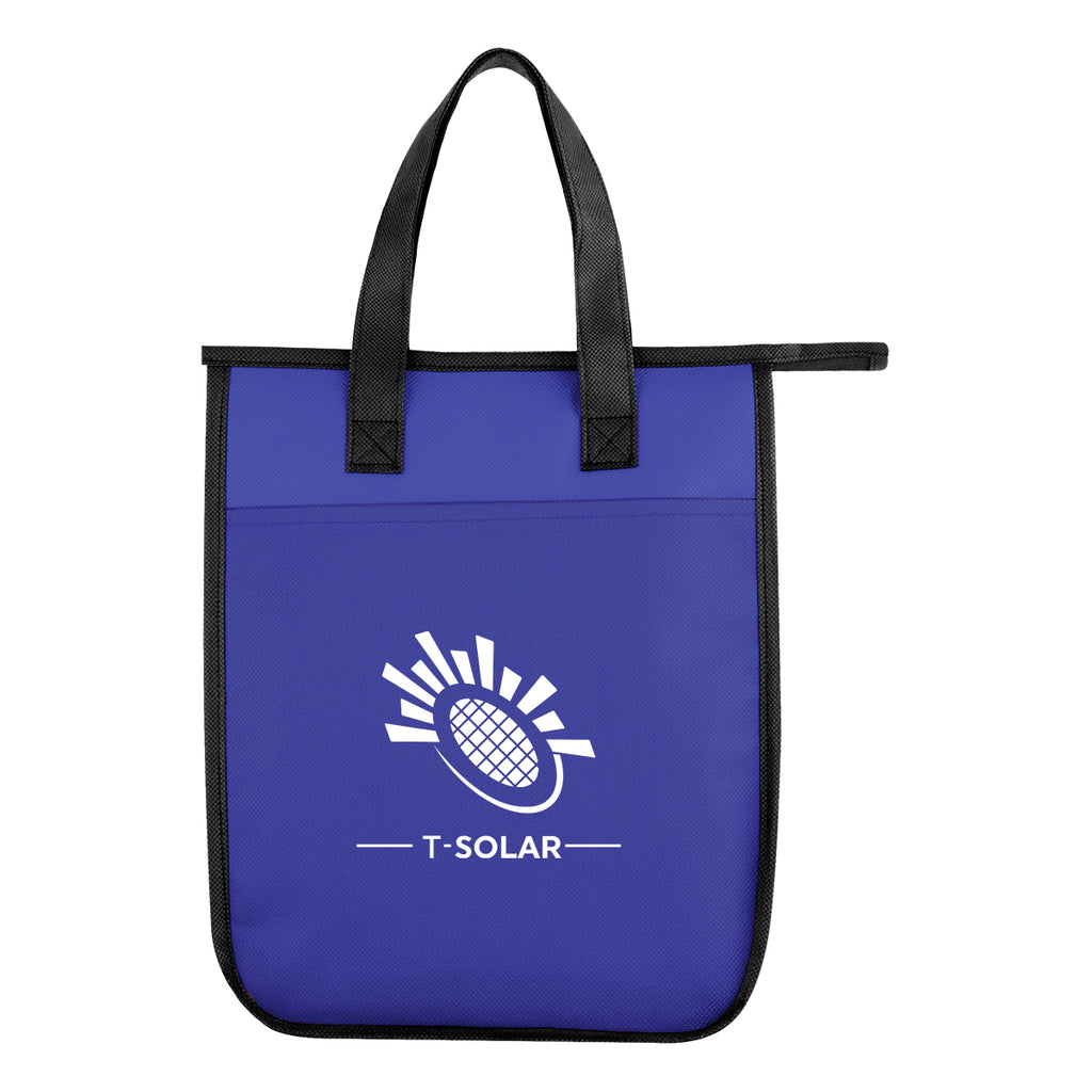 Lola Laminated Cooler Bag for 6 Cans - Blue - Silk Screen