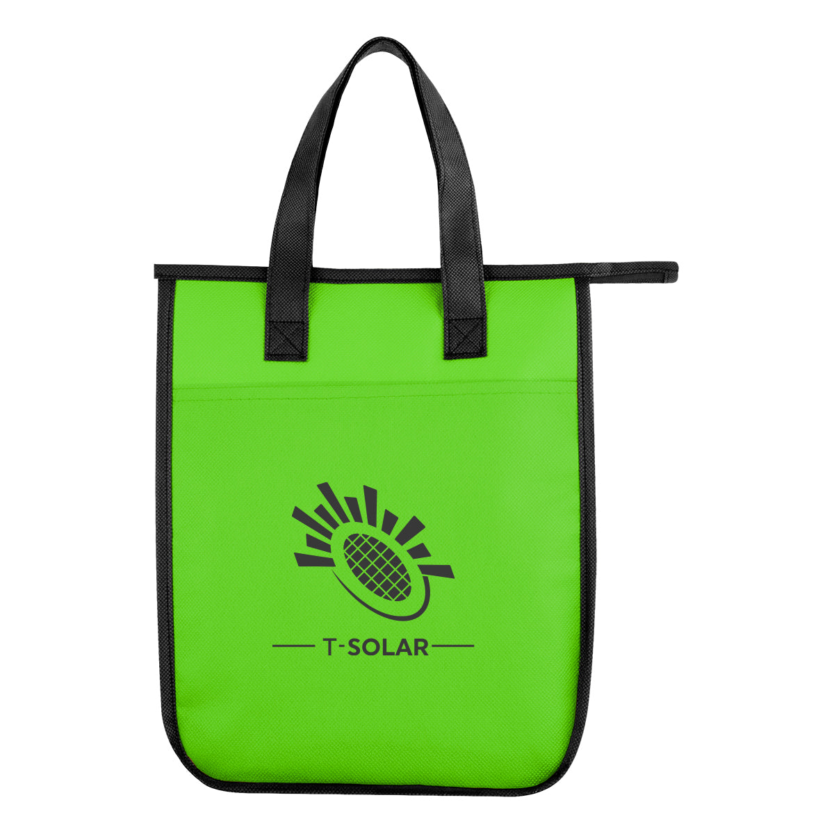 Lola Laminated Cooler Bag for 6 Cans - Lime Green - Silk Screen