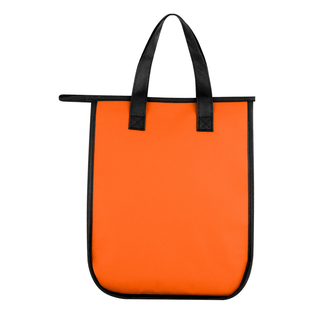 Lola Laminated Cooler Bag for 6 Cans - Orange - Back