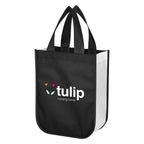 Lola Laminated Recycled Shopper Tote Bag, Non-Woven - Colorbrite