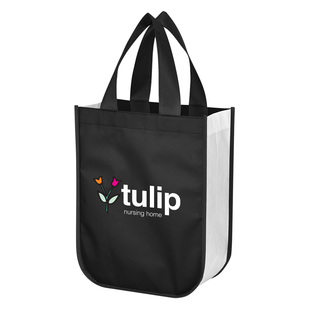 Lola Laminated Recycled Shopper Tote Bag, Non-Woven - Colorbrite
