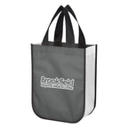 Lola Non-Woven Shopper Tote Bag in Recycled PET - Gray - Silk Screen