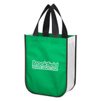 Lola Non-Woven Shopper Tote Bag in Recycled PET - Kelly Green - Silk Screen