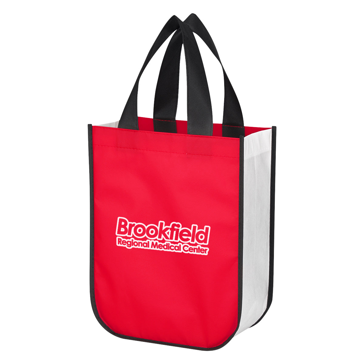 Lola Non-Woven Shopper Tote Bag in Recycled PET - Red - Silk Screen