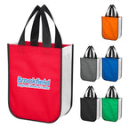 Lola Non-Woven Shopper Tote Bag in Recycled PET - White