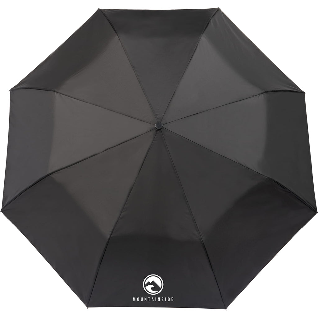 London Fog Super Mini Auto-Open Umbrella, 42 Inch - Black - Front