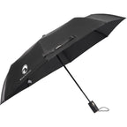 London Fog Super Mini Auto-Open Umbrella, 42 Inch Transfer - Black - Left Angle