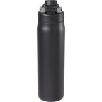 London Sip and Chug Insulated Bottle, 24 oz - Black - Back