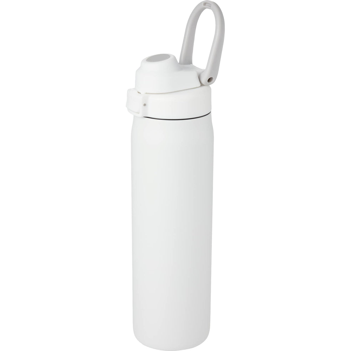 London Sip and Chug Insulated Bottle, 24 oz Full Color - White - Left Angle