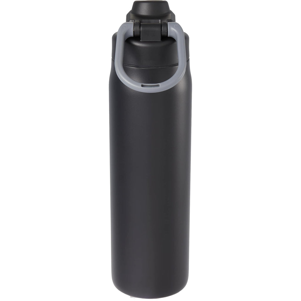 London Sip and Chug Insulated Bottle, 24 oz Laser Engraving - Black - Back 2