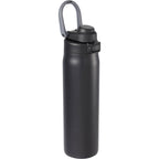London Sip and Chug Insulated Bottle, 24 oz Laser Engraving - Black - Right Angle
