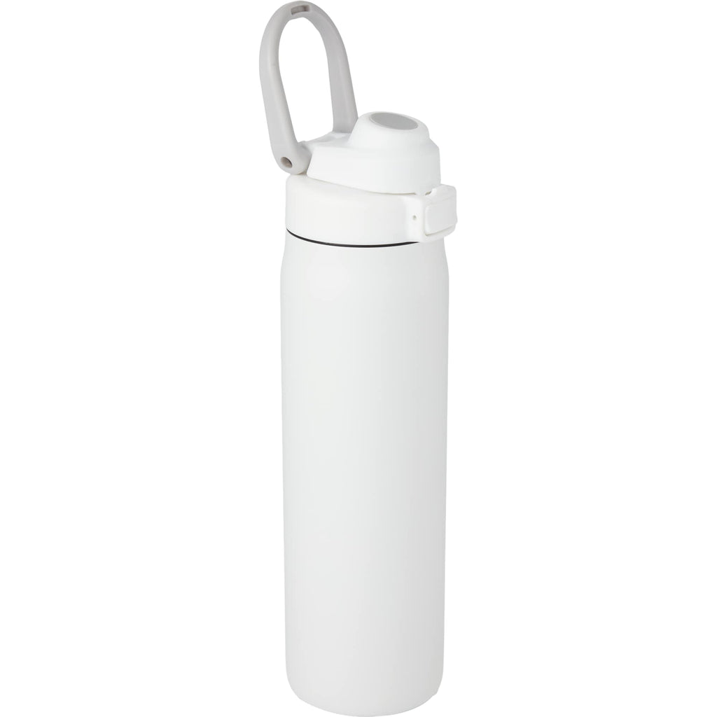 London Sip and Chug Insulated Bottle, 24 oz Laser Engraving - White - Right Angle