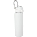 London Sip and Chug Insulated Bottle, 24 oz Laser Engraving - White - Right Angle