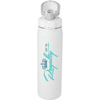 London Sip and Chug Insulated Bottle, 24 oz - White - Front
