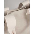 London Small Recycled Crossbody Tote - Natural - Detail 6