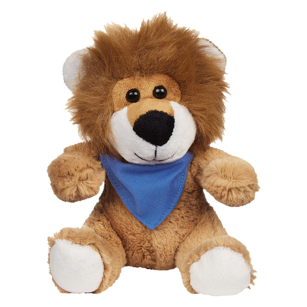 Lovable Lion Plush Toy, 6 Inch - BANDANA