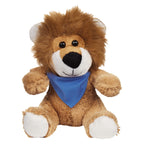 Lovable Lion Plush Toy, 6 Inch - BANDANA