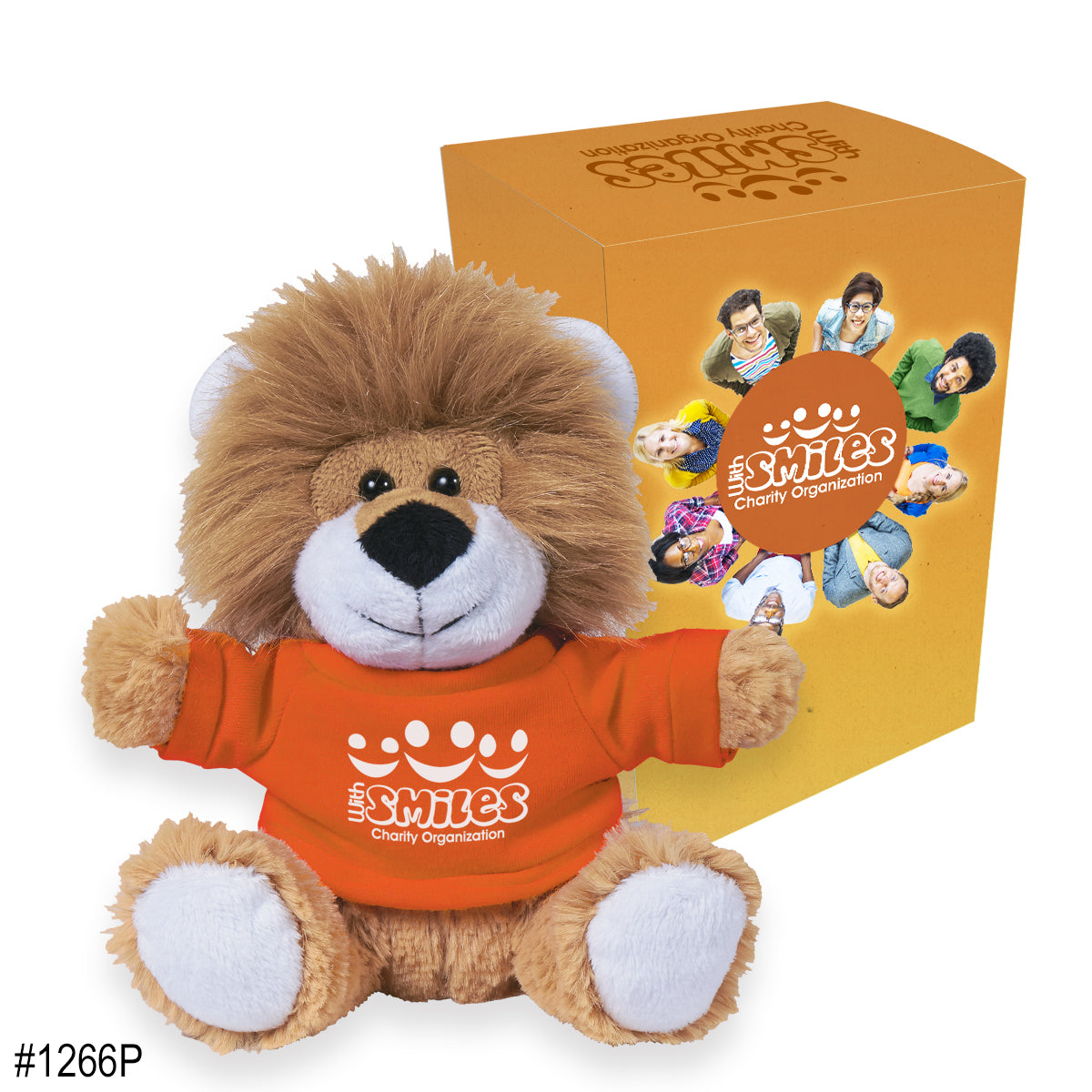 Lovable Lion Plush Toy, 6 Inch - custombox_e