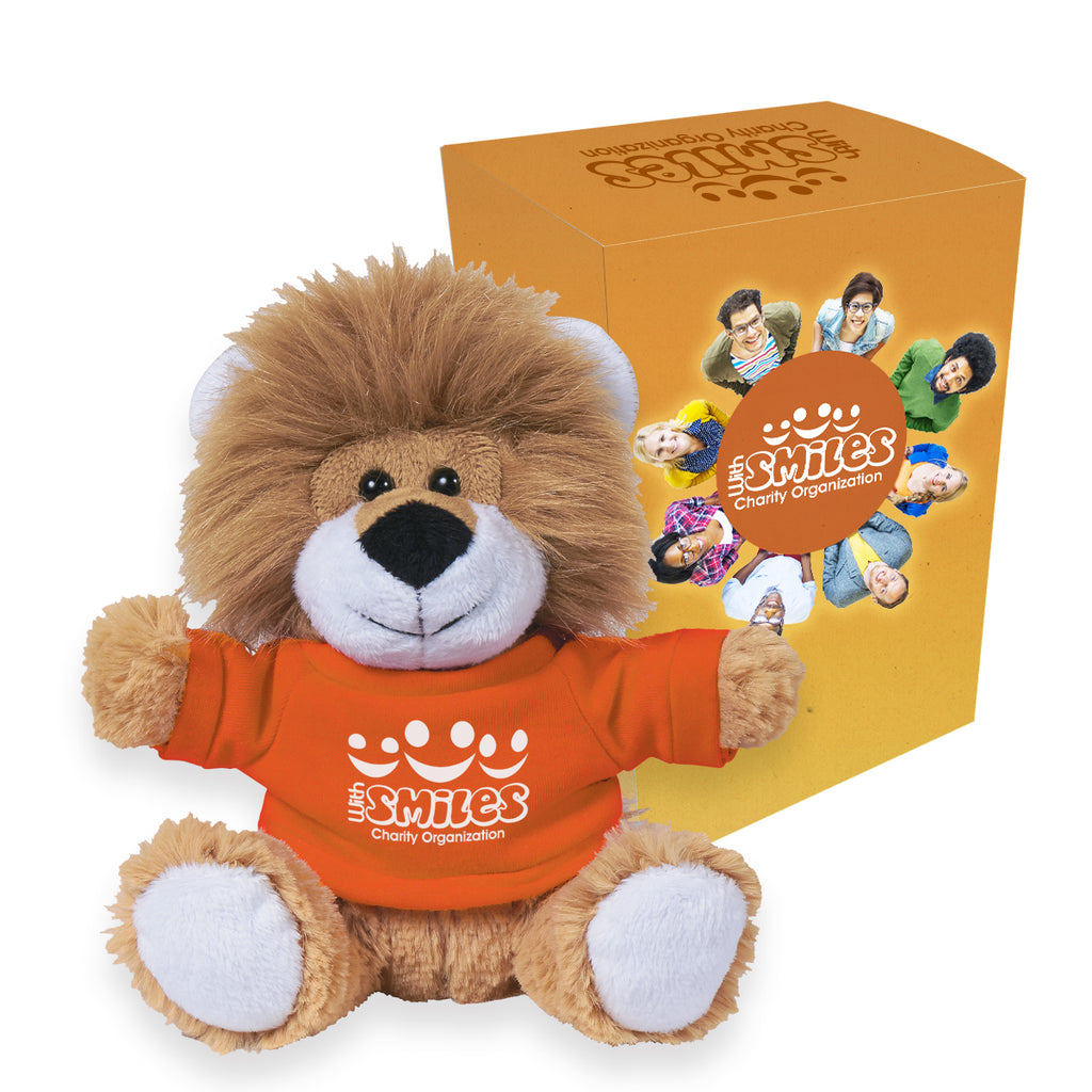 Lovable Lion Plush Toy, Boxed, 6 Inch