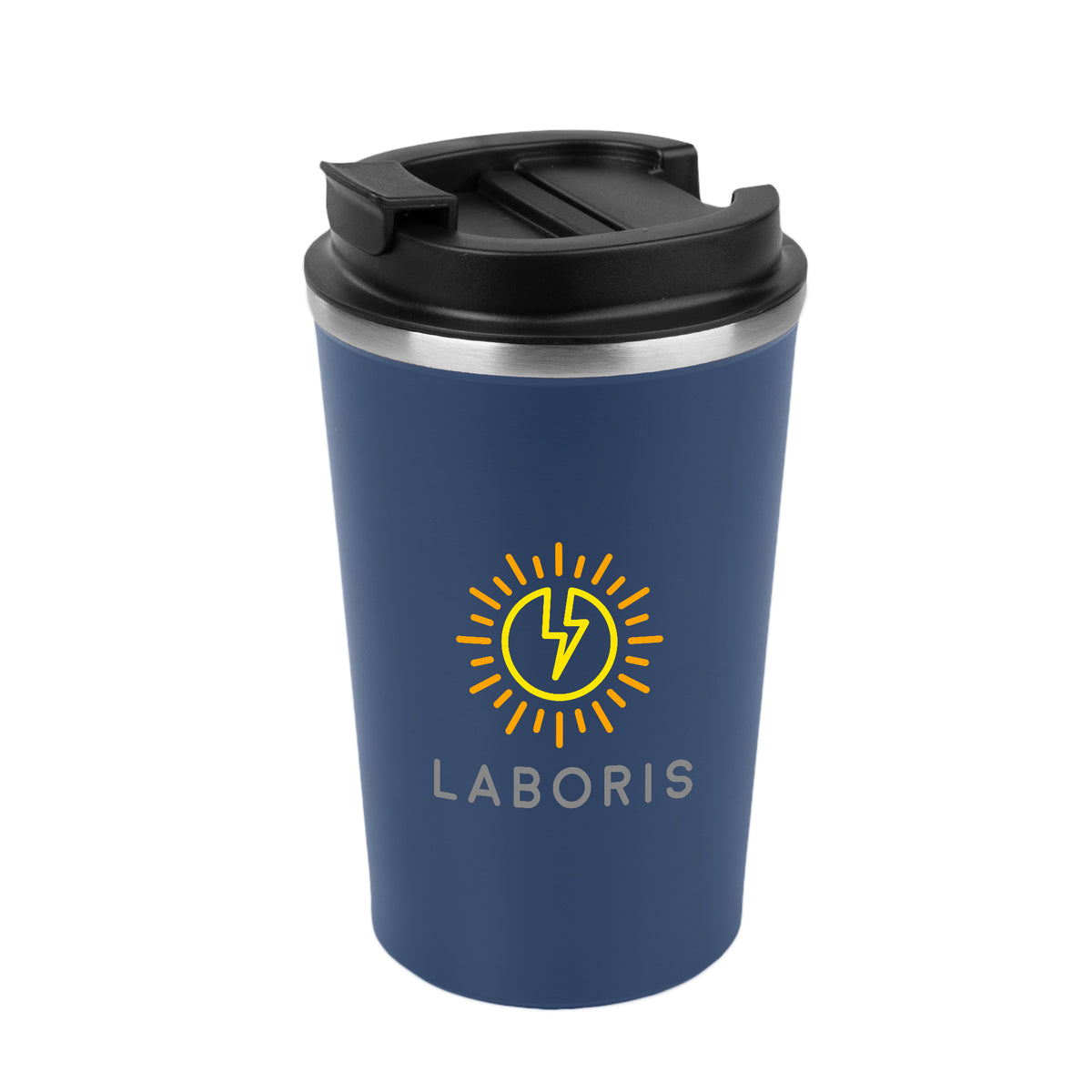 Luca Stainless Steel Tumbler, 13 oz - Navy - Colorbrite