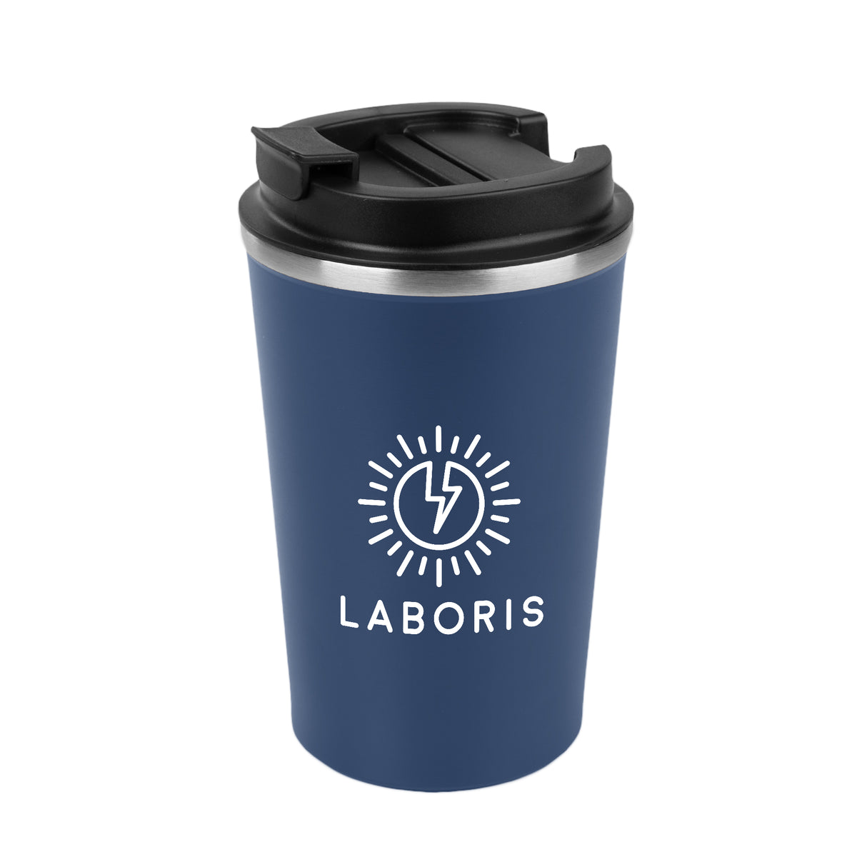 Luca Stainless Steel Tumbler, 13 oz - Navy - Silk Screen