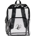 Lucent Deluxe Clear Backpack in PVC - Clear - Front