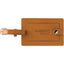 Luggage Tag in Pineapple Leather - Brown - Front
