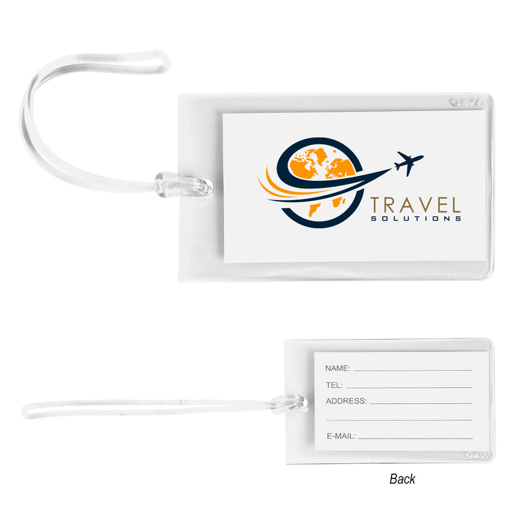 Luggage Tag, Jelly - Clear - Full Color