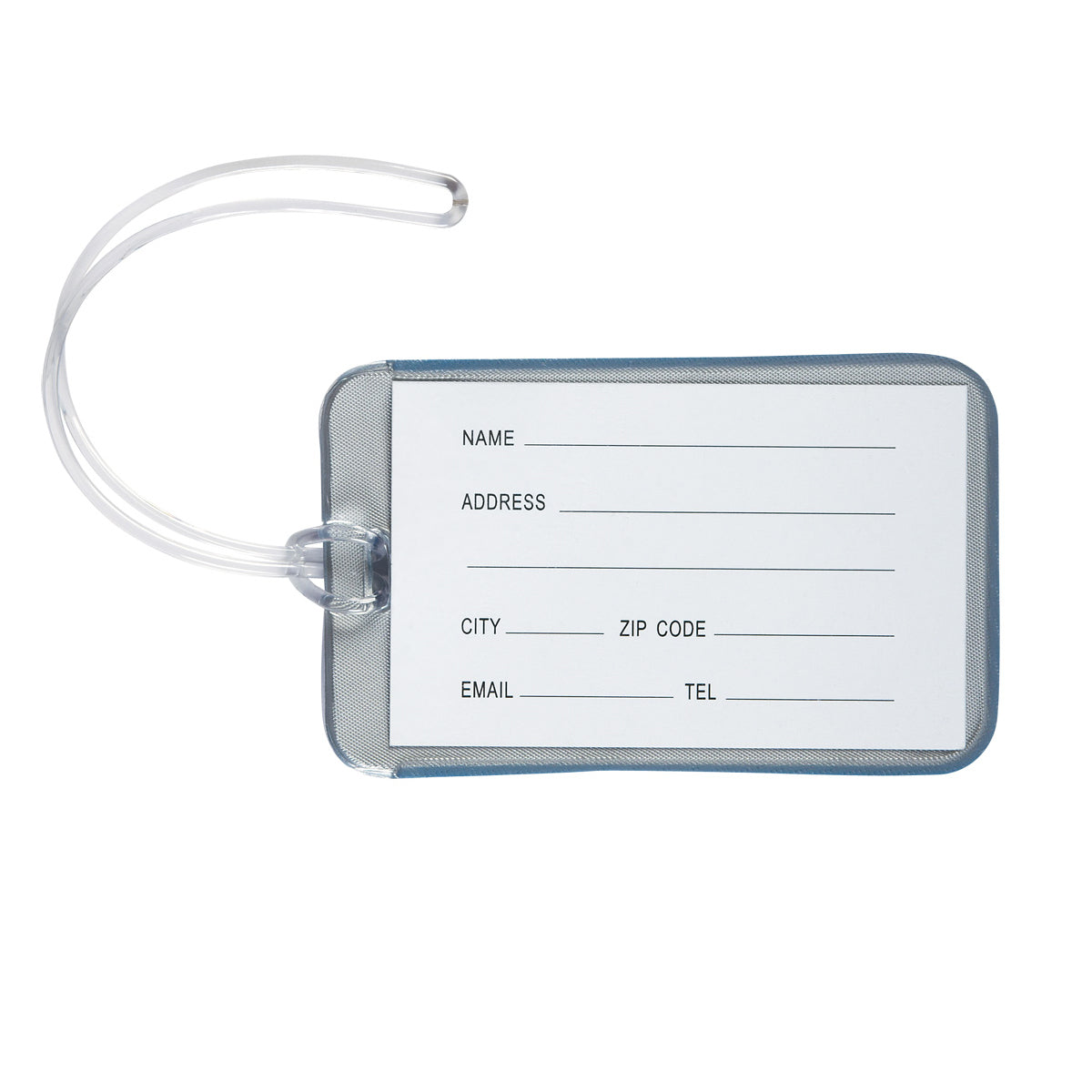 Luggage Tag, Journey - Blue - Back