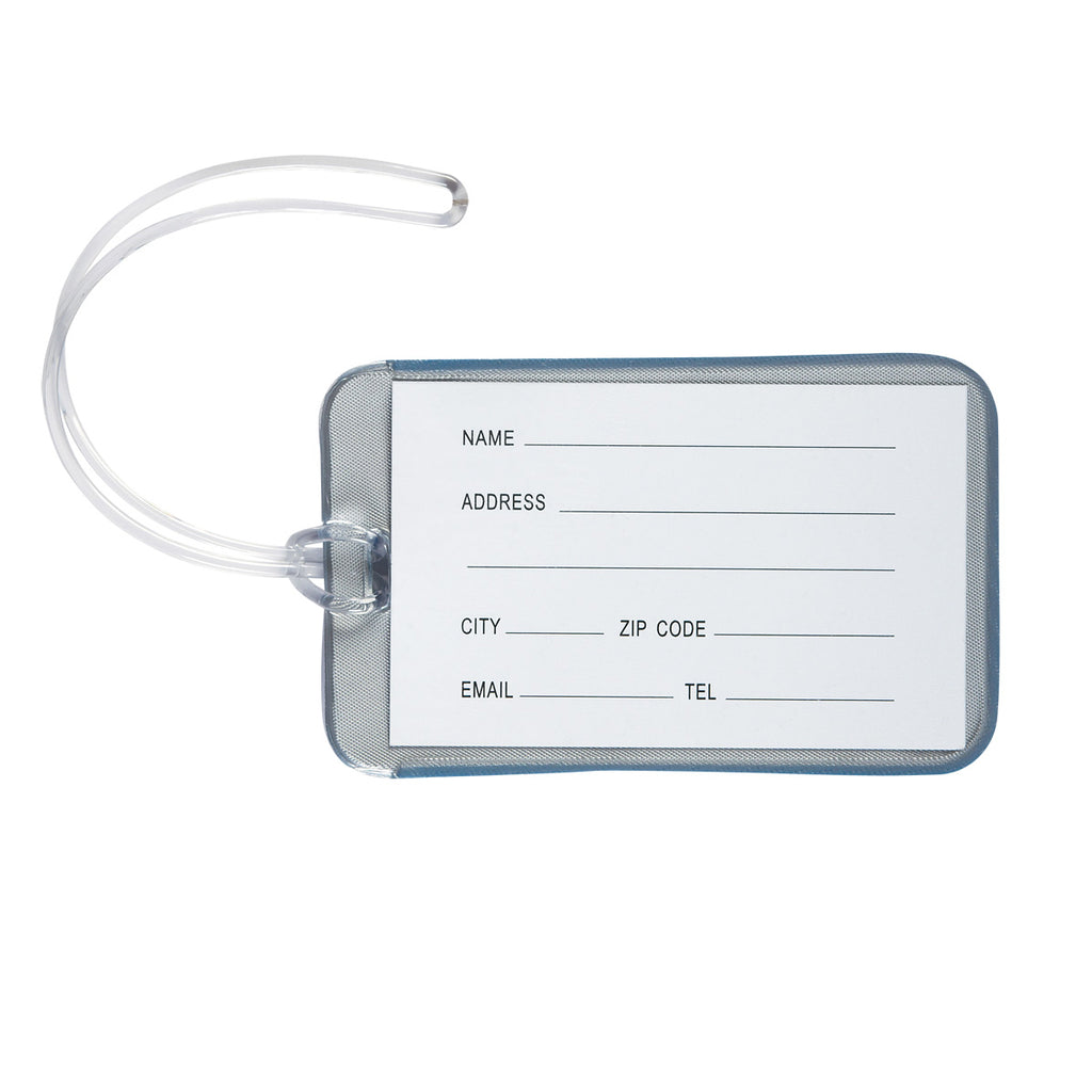 Luggage Tag, Journey - Blue - Back