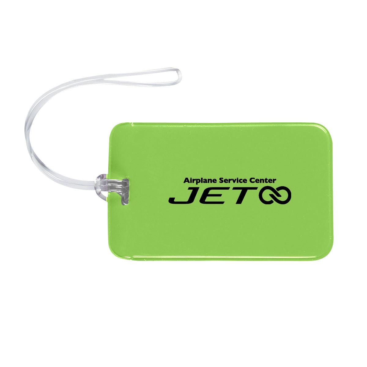 Luggage Tag, Journey - Lime Green - Silk Screen