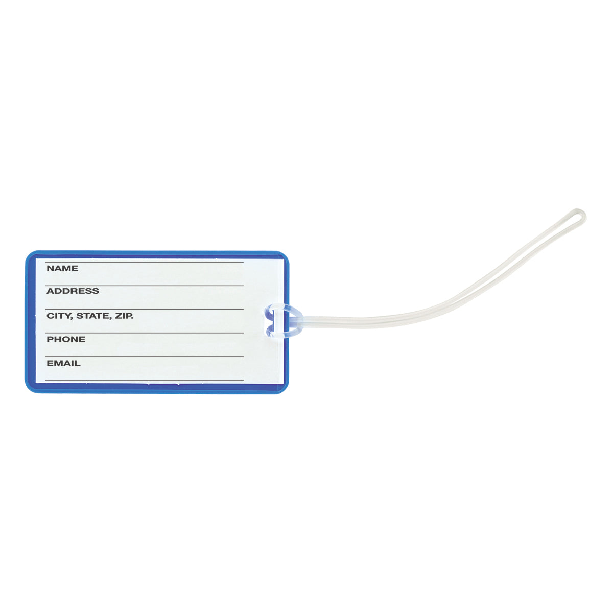 Luggage Tag, Voyage - Blue - Back_Blank