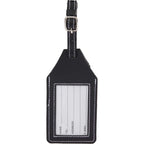 Luggage Tag with AirTag Holder in Recycled PU - Black - Back 3