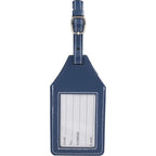 Luggage Tag with AirTag Holder in Recycled PU Transfer - Navy - Back