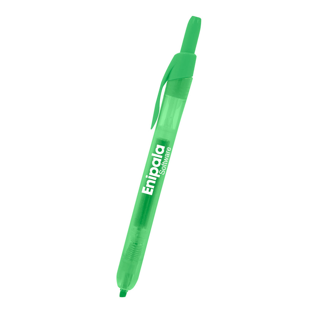 Lumi Highlighter, Retractable - Green - Silk Screen
