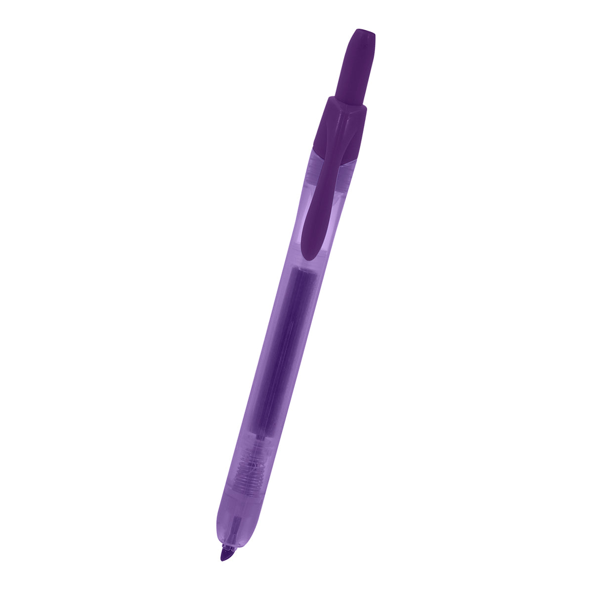 Lumi Highlighter, Retractable - Purple - Front