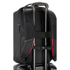 Luminous Recycled Travel Backpack, 15 Inch Transfer - Black - Luggage Strap