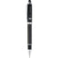 Luna Brass Rollerball Pen with Stylus Laser Engraving - Black - Front