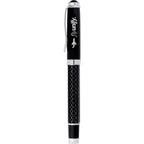 Luna Rollerball Pen with Carbon Fiber Accents Laser Engraving - Black - Photo